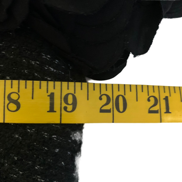 ROBERT RODRIGUEZ Black Rose Petal Ruffle Blazer Jacket - NWT - Picture 13 of 14